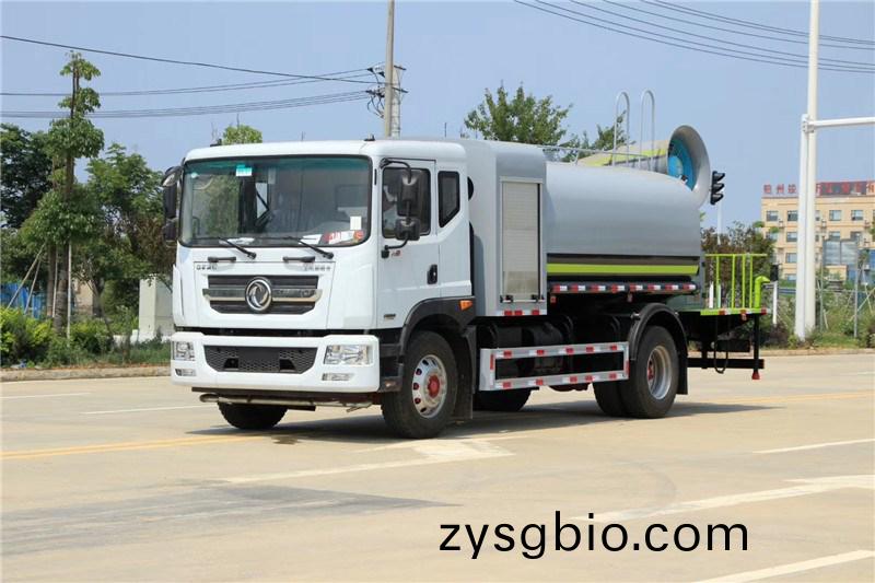 國六東風D9 10噸圓鑵抑塵(chen)車