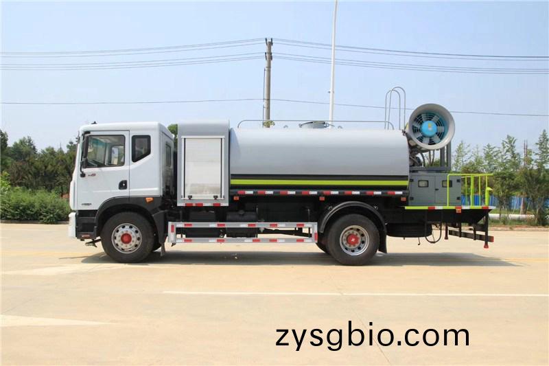 國六東風D9 10噸圓鑵抑塵車